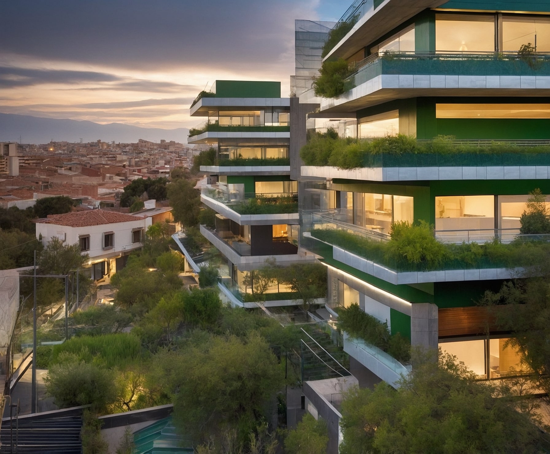 Diseño sostenible urbano inteligente